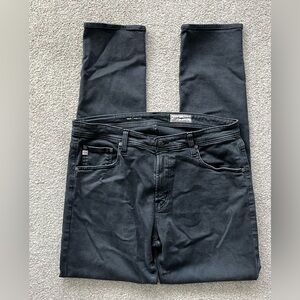 EUC Adriano Goldschmeid AG Black Denim Tellis Modern Slim Mens Jeans Size 36/33